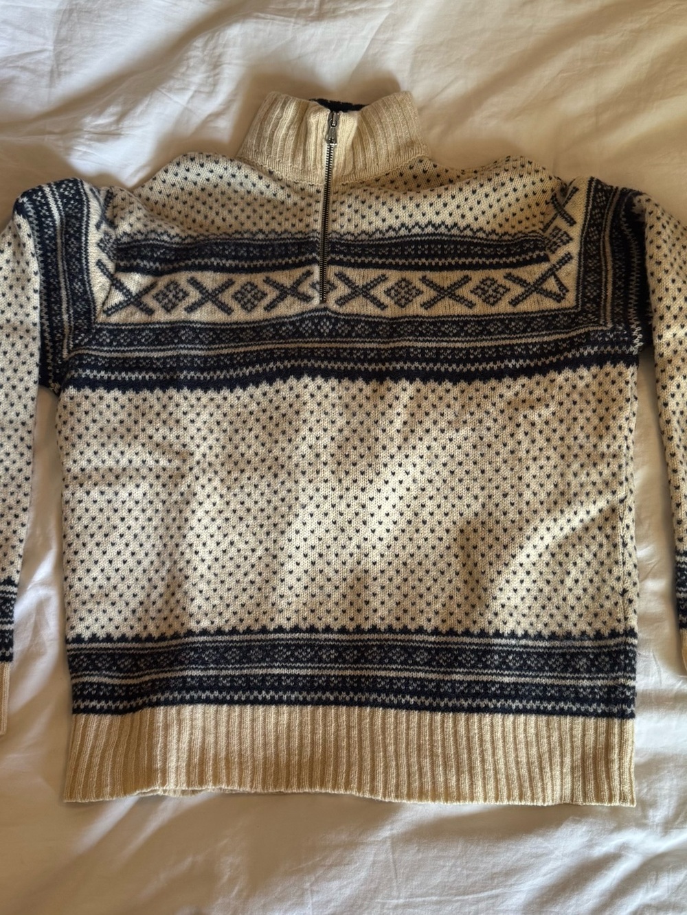 Vintage Men’s RL Polo Sport Zip-Front Nordic Sweater